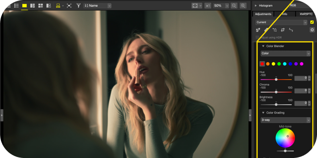 '플렉시블 컬러 픽쳐 컨트롤'